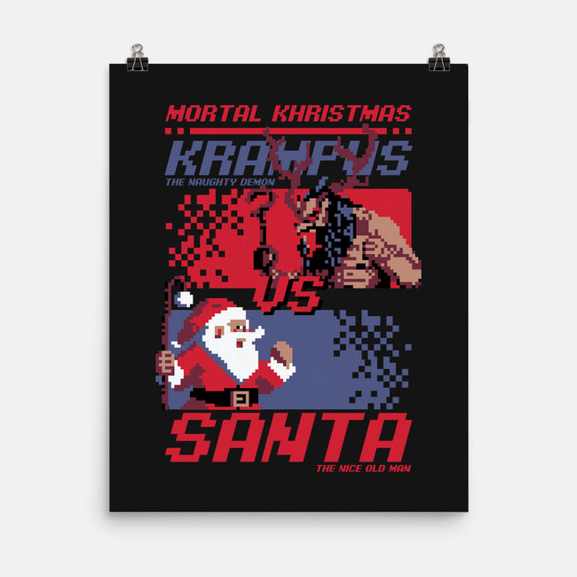 Christmas Fight-None-Matte-Poster-Studio Mootant