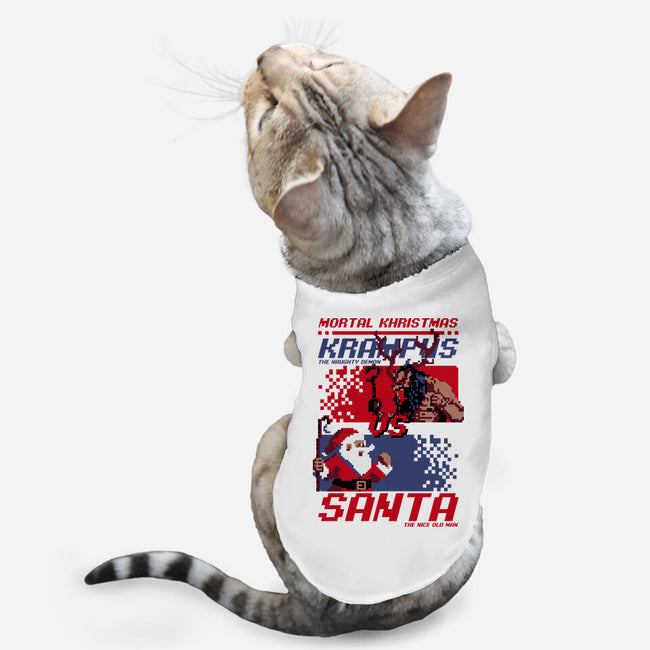 Christmas Fight-Cat-Basic-Pet Tank-Studio Mootant