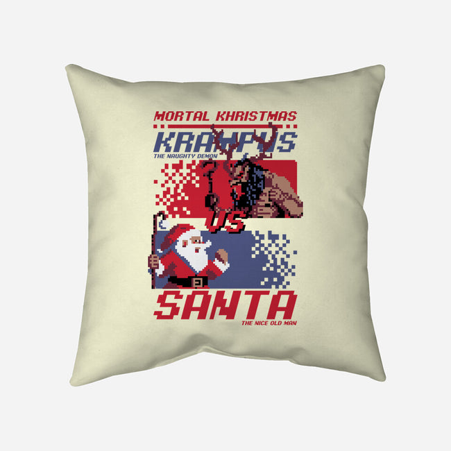 Christmas Fight-None-Removable Cover w Insert-Throw Pillow-Studio Mootant