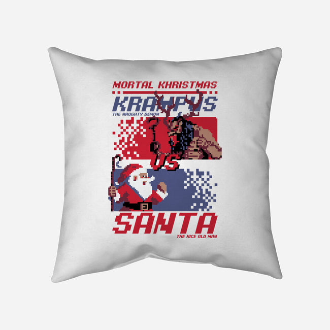 Christmas Fight-None-Removable Cover w Insert-Throw Pillow-Studio Mootant