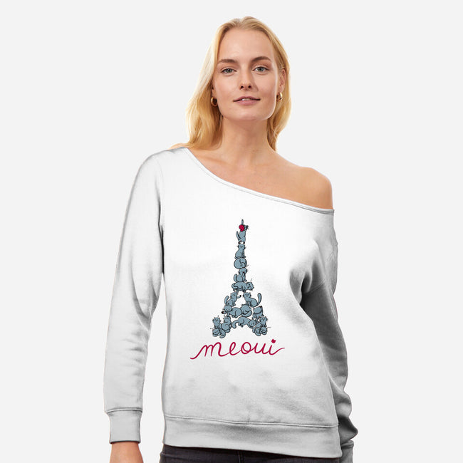 Meoui-Womens-Off Shoulder-Sweatshirt-Freecheese