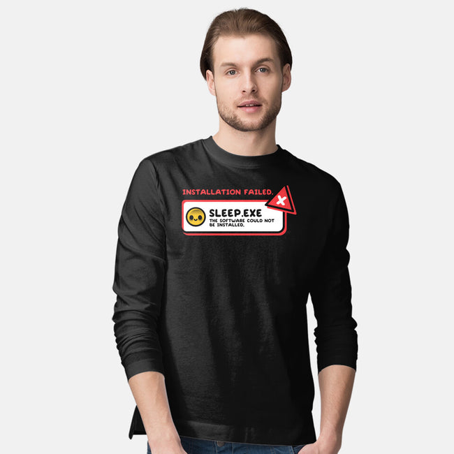 Installation Sleep Failed-Mens-Long Sleeved-Tee-NemiMakeit