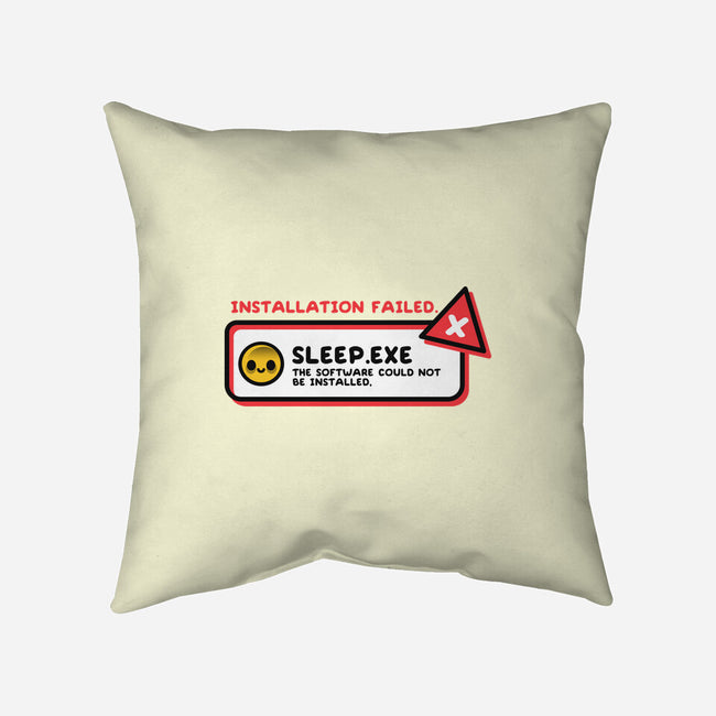 Installation Sleep Failed-None-Removable Cover w Insert-Throw Pillow-NemiMakeit