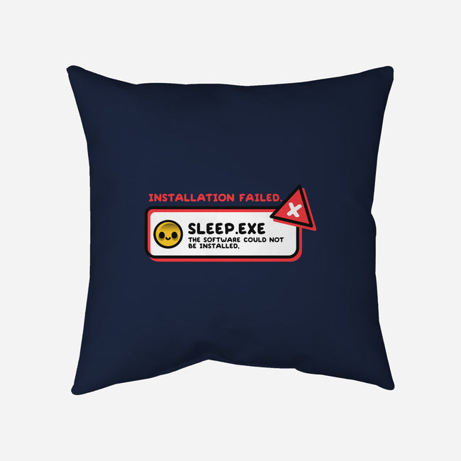 Installation Sleep Failed-None-Removable Cover w Insert-Throw Pillow-NemiMakeit