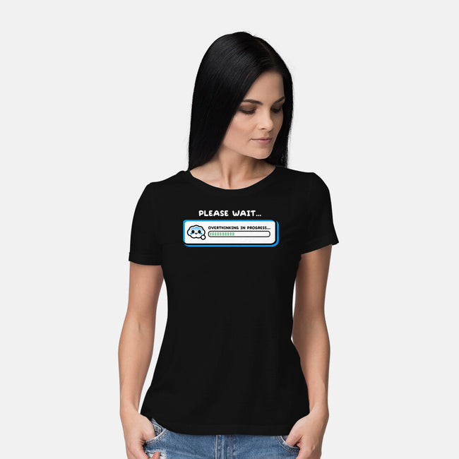 Overthinking In Progress-Womens-Basic-Tee-NemiMakeit