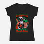 Dark Lord Christmas-Womens-V-Neck-Tee-Studio Mootant