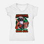 Dark Lord Christmas-Womens-V-Neck-Tee-Studio Mootant