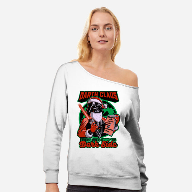 Dark Lord Christmas-Womens-Off Shoulder-Sweatshirt-Studio Mootant