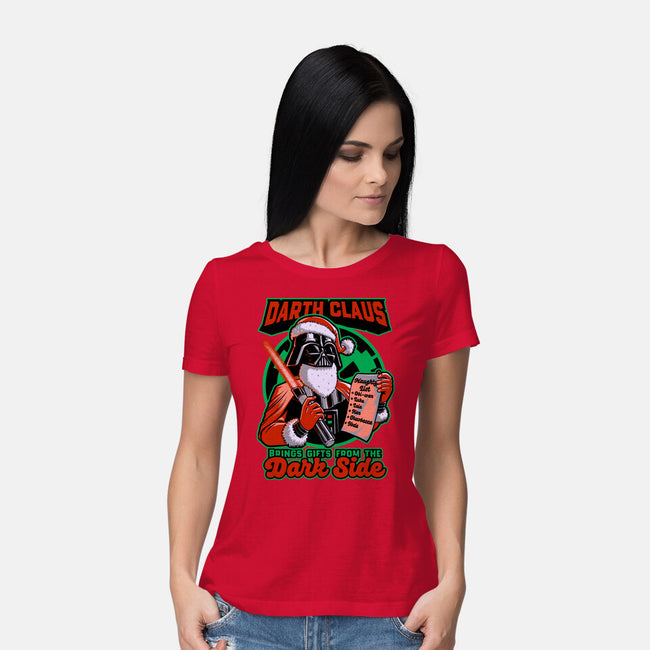 Dark Lord Christmas-Womens-Basic-Tee-Studio Mootant