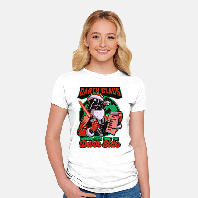 Dark Lord Christmas-Womens-Fitted-Tee-Studio Mootant