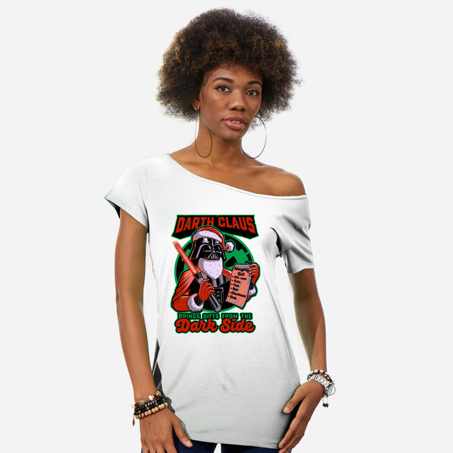 Dark Lord Christmas-Womens-Off Shoulder-Tee-Studio Mootant