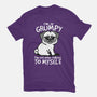 Grumpy Dog-Womens-Fitted-Tee-NemiMakeit