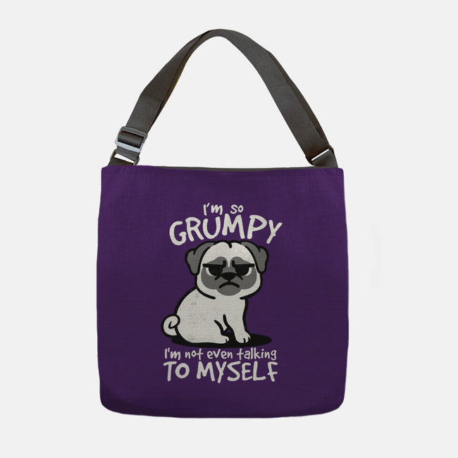 Grumpy Dog-None-Adjustable Tote-Bag-NemiMakeit