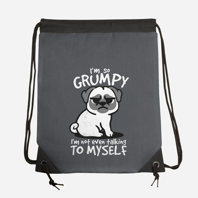 Grumpy Dog-None-Drawstring-Bag-NemiMakeit