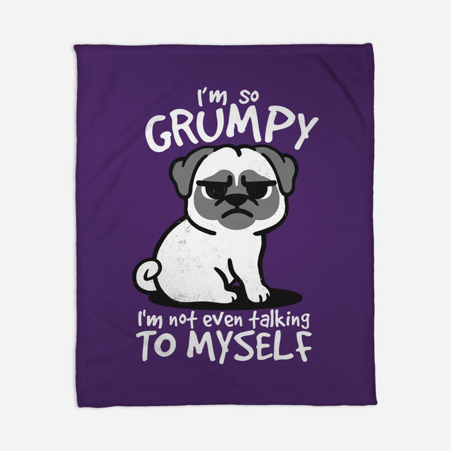 Grumpy Dog-None-Fleece-Blanket-NemiMakeit
