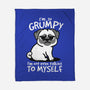 Grumpy Dog-None-Fleece-Blanket-NemiMakeit