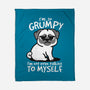 Grumpy Dog-None-Fleece-Blanket-NemiMakeit