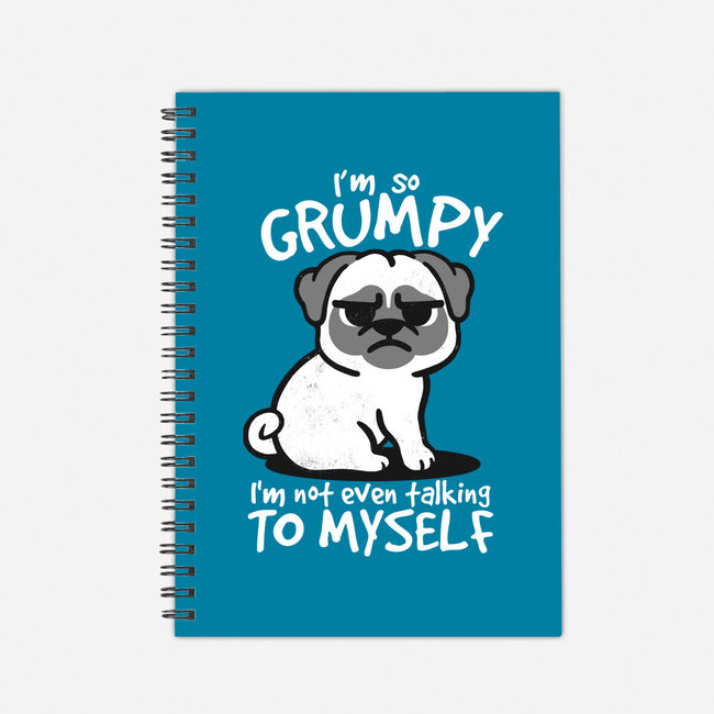 Grumpy Dog-None-Dot Grid-Notebook-NemiMakeit