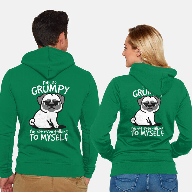 Grumpy Dog-Unisex-Zip-Up-Sweatshirt-NemiMakeit