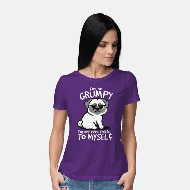 Grumpy Dog-Womens-Basic-Tee-NemiMakeit