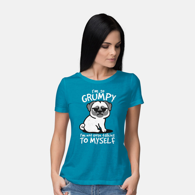 Grumpy Dog-Womens-Basic-Tee-NemiMakeit