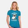 Grumpy Dog-Womens-Fitted-Tee-NemiMakeit