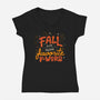 Fall Is My Fav-Womens-V-Neck-Tee-tobefonseca