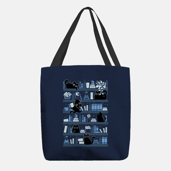 Purrfect Library-None-Basic Tote-Bag-tobefonseca