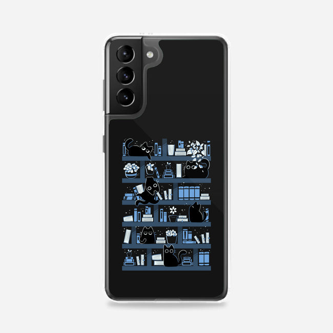 Purrfect Library-Samsung-Snap-Phone Case-tobefonseca