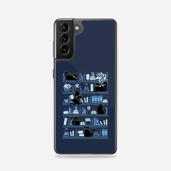 Purrfect Library-Samsung-Snap-Phone Case-tobefonseca