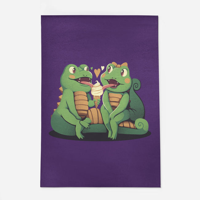 Gecko Love Ice Cream-None-Outdoor-Rug-tobefonseca