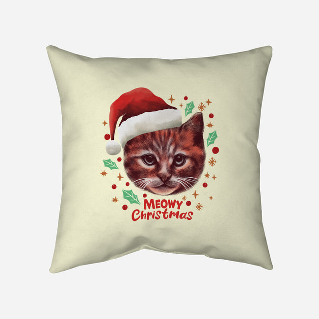 Wish You A Meowy Christmas-None-Non-Removable Cover w Insert-Throw Pillow-dandingeroz