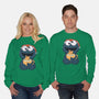 Gingerbread Monster-Unisex-Crew Neck-Sweatshirt-Claudia