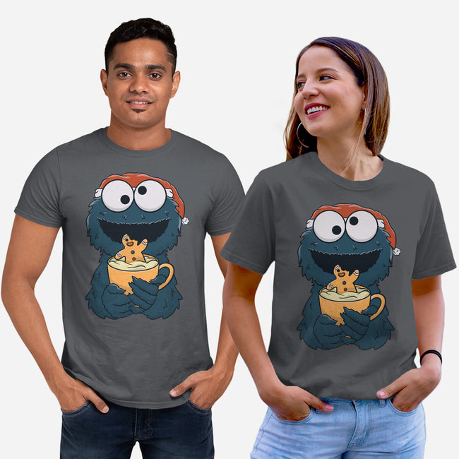 Gingerbread Monster-Unisex-Basic-Tee-Claudia