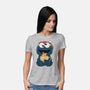 Gingerbread Monster-Womens-Basic-Tee-Claudia