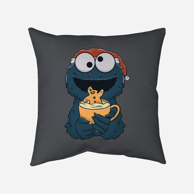 Gingerbread Monster-None-Removable Cover w Insert-Throw Pillow-Claudia