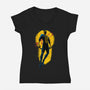 Teenage Hero-Womens-V-Neck-Tee-teesgeex