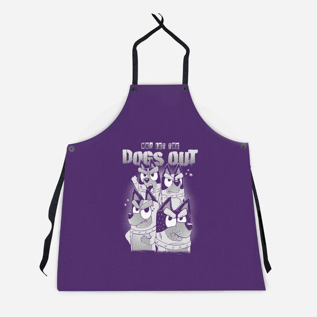 Who Let The Dogs Out-Unisex-Kitchen-Apron-GODZILLARGE