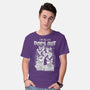 Who Let The Dogs Out-Mens-Basic-Tee-GODZILLARGE