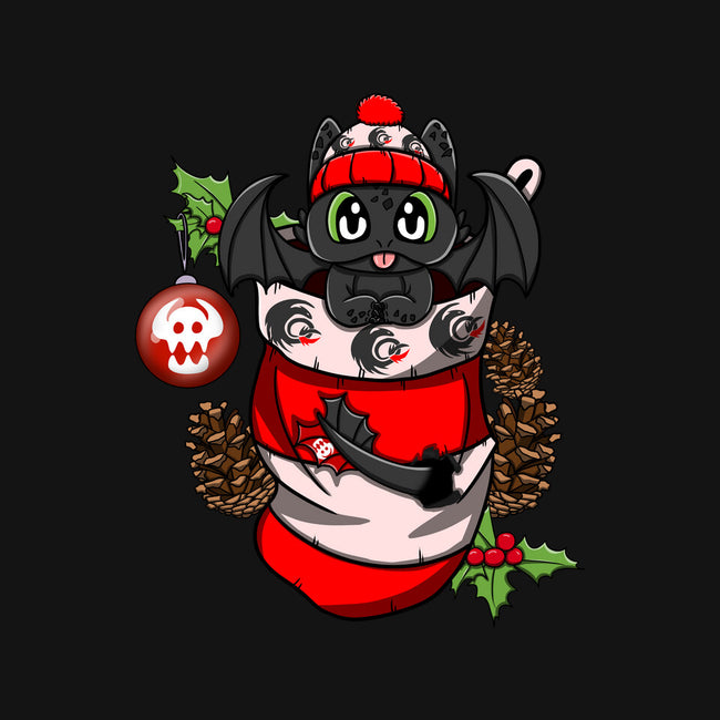 Dragon Christmas Stockings-Womens-Off Shoulder-Sweatshirt-JamesQJO