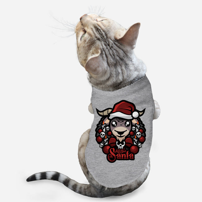 All Hail Santa-Cat-Basic-Pet Tank-jrberger