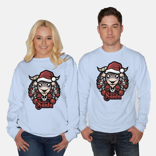 All Hail Santa-Unisex-Crew Neck-Sweatshirt-jrberger