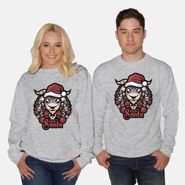 All Hail Santa-Unisex-Crew Neck-Sweatshirt-jrberger