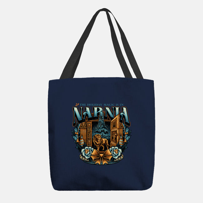 Narnia Holidays-None-Basic Tote-Bag-momma_gorilla