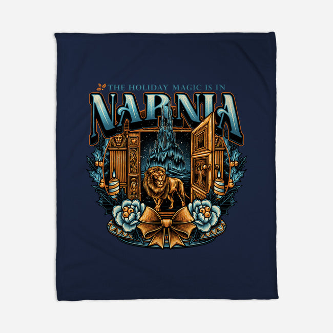 Narnia Holidays-None-Fleece-Blanket-momma_gorilla