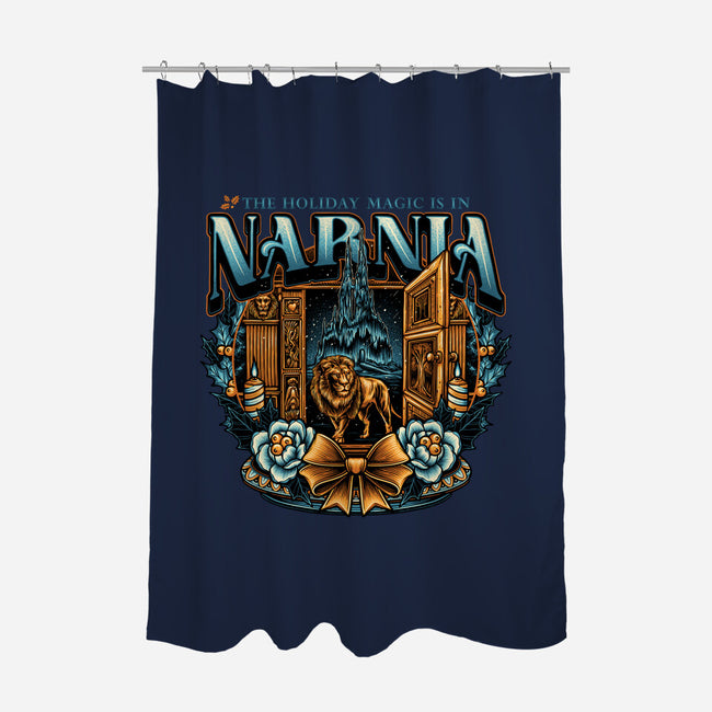 Narnia Holidays-None-Polyester-Shower Curtain-momma_gorilla