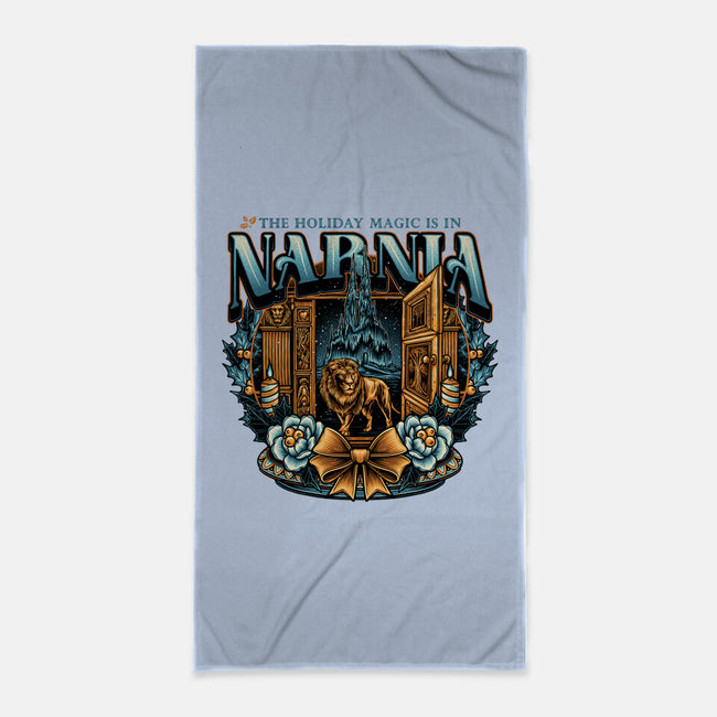 Narnia Holidays-None-Beach-Towel-momma_gorilla