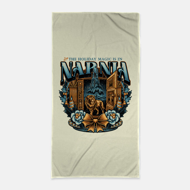 Narnia Holidays-None-Beach-Towel-momma_gorilla