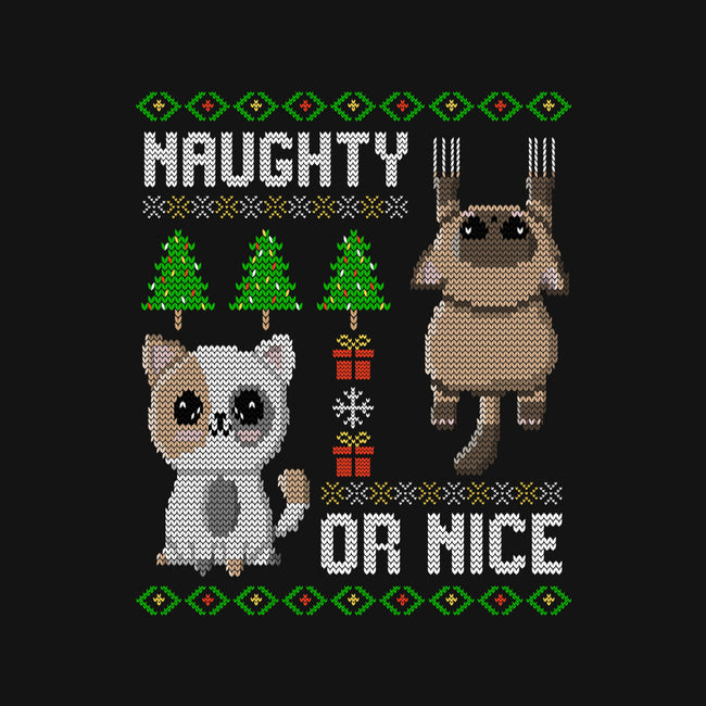 Naughty Or Nice Kittens-Unisex-Crew Neck-Sweatshirt-NMdesign