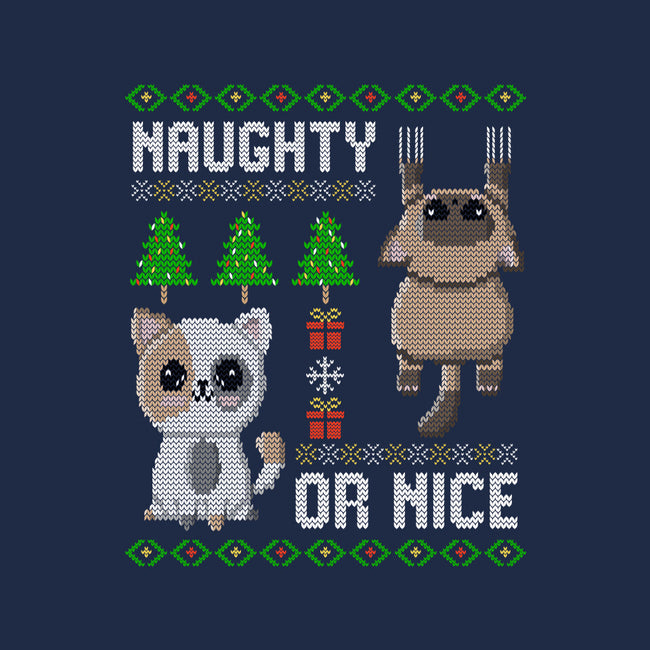 Naughty Or Nice Kittens-Womens-Fitted-Tee-NMdesign